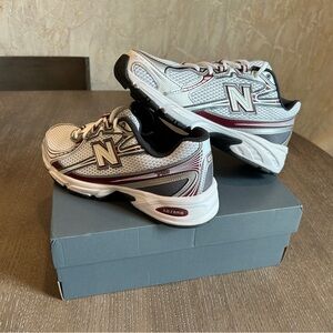 New Balance 740 Sneakers White & Burgandy